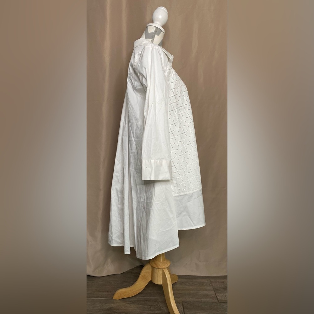 Wynne Collection Medium White High Low Top - Picture 3 of 10